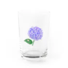 みっきーの6月のあじさいとカタツムリ Water Glass :front