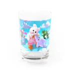 くまきちショップやさんのくまきちの夏休み Water Glass :front