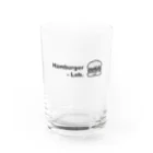 メガネ@バーガーけんきゅういんのHambuger Lab. Logo 3 Water Glass :front