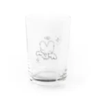 猫と睡眠薬のうさちゃん天使 Water Glass :front