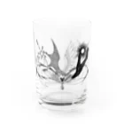 平井肉助(Rudy)の抽象画グラス Water Glass :front