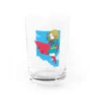 イラストレーター トツカケイスケのSUPER GIRL Water Glass :front