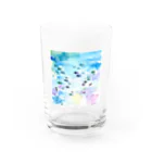 NINEのおさかな 水彩 Water Glass :front