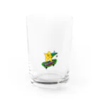 SK8starの初心者スケーター星くんTシャツ Water Glass :front