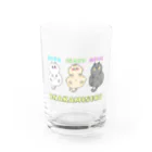 ごはんの色んな気持ちでお腹を出す猫ちゃん Water Glass :front