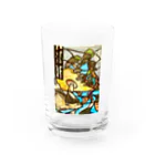 mycofの小さな駅舎のステンドグラス Water Glass :front