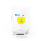 floatingtimesのエアーアップルくん Water Glass :front