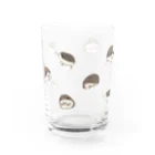 Hanamiのハリネズミいっぱい Water Glass :front