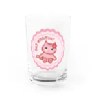 夙川育ち＠ネットショップのCAT WITH YOU Water Glass :front