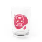 夙川育ち＠ネットショップのLand like a cat red　〜　夙川育ち Water Glass :front