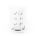 のろいぬのDon Water Glass :front