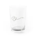 癒しサロン和みの届け幸せのクローバー Water Glass :front