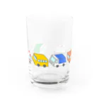 liliumの乗り物集合【横並び・色付き】 Water Glass :front