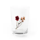 ネコッチ＿k(*´ω｀*)の薔薇 Water Glass :front