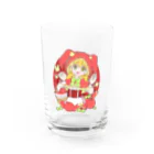 かわいいもののおみせ　いそぎんちゃくのうさぎリンゴ赤ずきんちゃん Water Glass :front