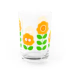 菊地わやのレトロいぬグラス Water Glass :front