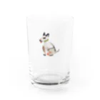 のばら（NOBARA）のブルテリアのコップ Water Glass :front