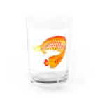 ねむいさかなのお店のピラルク　ドット Water Glass :front