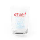 モ　エ　！のBubble Baby🧼赤×水色 Water Glass :front