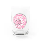 みzooのピンクのボールパイソン Water Glass :front