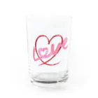 a♡のLove Water Glass :front