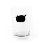 ニャポハウス（NEKO）の黒猫ニャポポさん Water Glass :front