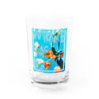 KK#2039(K-suKe,KsK)の#flower-2 Water Glass :front