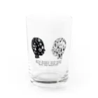 comme si.の人種差別がなくなるように Water Glass :front