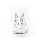 りょうげつ🍊(わんわん島)の目力の強いねっこ Water Glass :front