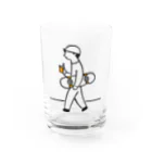 山本啓太さんのSUZURIショップのスケボーくんのグラス Water Glass :front