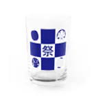 時雨の祭りグリッド Water Glass :front