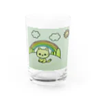 まちゃの猫の散歩 Water Glass :front