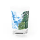 まつりのある日見上げた空 Water Glass :front