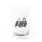 1000_sunnyのYM_bw Water Glass :front