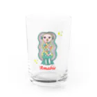 わくわく玉のアマビエらぶりー Water Glass :front