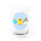 rodentのドット小鳥ズ Water Glass :front
