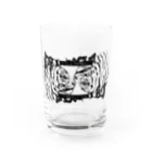 70m(naomi)の線画　トラ Water Glass :front