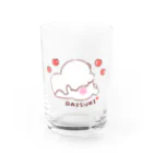 さあやの大好きな❤へ送る「むぎゅぅ」 Water Glass :front