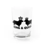 5corgisのKING ＆ QUEEN （コーギー） Water Glass :front
