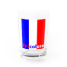 S.S.Tricoloreのトリコロールロゴ Water Glass :front