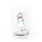 羊毛フェルト作家ちはるのグッズ売り場のスコティッシュ猫のカイ君 Water Glass :front