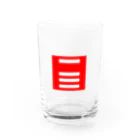 かずみちやんの一三赤背景 Water Glass :front