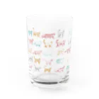 t_t_yのねこねこねこ Water Glass :front