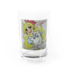 お絵描き屋の不思議の国のおてんば娘 Water Glass :front