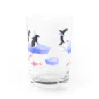 8i_ya1のおさんぽアデリーペンギン Water Glass :front