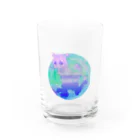 魚（うお）の中途半端な切り抜き Water Glass :front