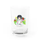 くうせいのばくとおはな-カラフル Water Glass :front