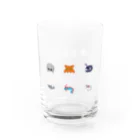 ドッTファクトリーの深海生物ドット絵グラス Water Glass :front