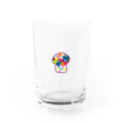 Smilebeansのカラフルきのこちゃん Water Glass :front