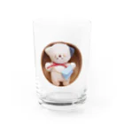 makuの白ねずみショップのねこさん Water Glass :front